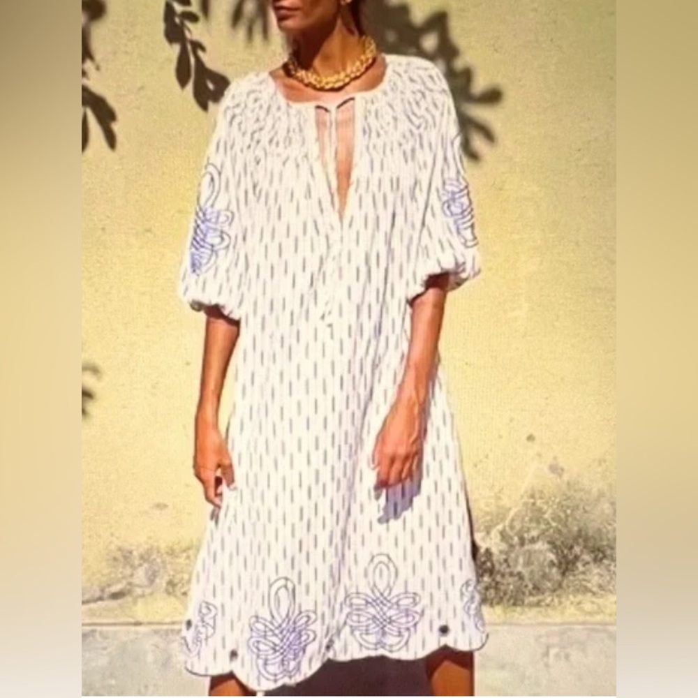 Innika Choo Hugh Jesmok Dress in Ikat Print Size 1/US Small